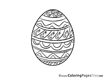 Egg Colouring Page Easter free