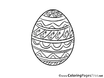 Egg Colouring Page Easter free