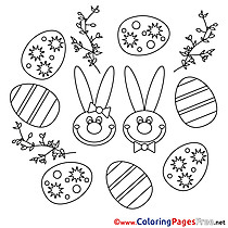 Festival Easter Colouring Sheet free