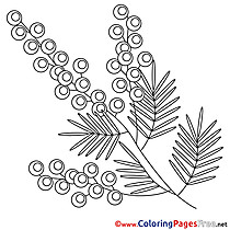 Flower Coloring Sheets Easter free