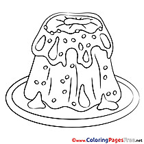 Food Children Easter Colouring Page
