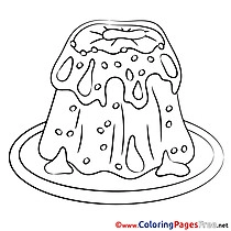 Food Children Easter Colouring Page
