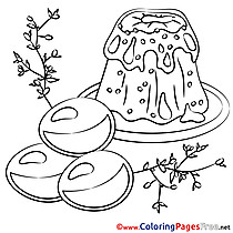 Food Easter free Coloring Pages