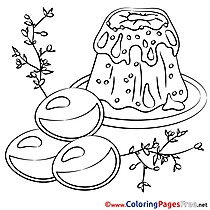 Food Easter free Coloring Pages