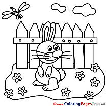 Garden Colouring Page Easter free