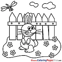 Garden Colouring Page Easter free