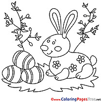 Grass Eggs Colouring Sheet download Easter