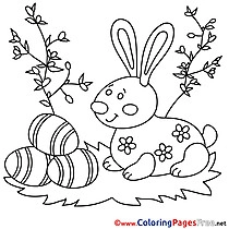 Grass Eggs Colouring Sheet download Easter