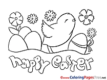Holiday Easter Colouring Sheet free