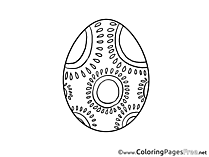 Image Egg Easter Coloring Pages free