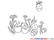 Little Bunnies download Easter Coloring Pages