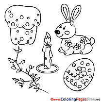 Pascha free Colouring Page Easter