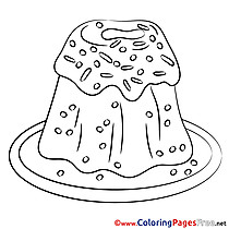 Pie Kids Easter Coloring Pages