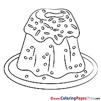 Pie Kids Easter Coloring Pages