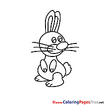 Printable Bunny Coloring Pages Easter