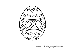 Printable Easter Egg Coloring Sheets