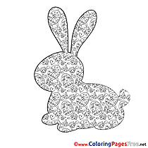 Silhouette Easter Coloring Pages download