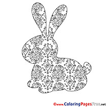 Silhouette for Kids Easter Colouring Page