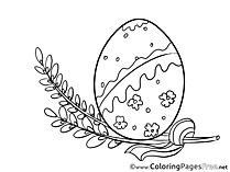 Willow Egg printable Easter Coloring Sheets