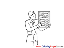 Abacus Man Children Coloring Pages free