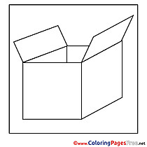 Box free Colouring Page download