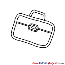 Briefcase Kids download Coloring Pages