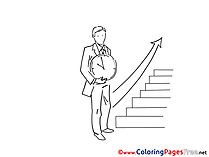 Career Ladder free Colouring Page download