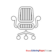 Chair download printable Coloring Pages