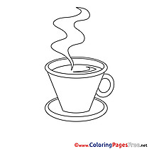 Coffee Coloring Sheets download free