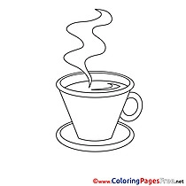 Coffee Coloring Sheets download free