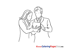 Colleagues Plan printable Coloring Pages for free