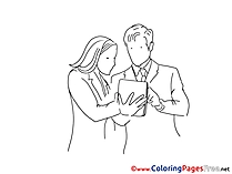 Colleagues Plan printable Coloring Pages for free