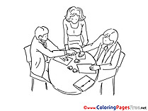 Cooperation download Colouring Sheet free