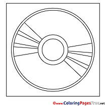 Disk Coloring Pages for free