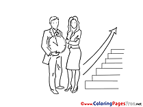 Free Career Ladder Coloring Page