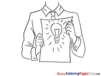 Idea for Business free printable Coloring Sheets