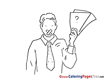 Job for Children free Coloring Pages