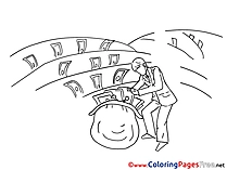 Money free printable Coloring Sheets