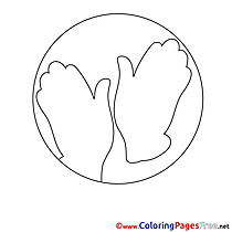 Palms Children download Colouring Page