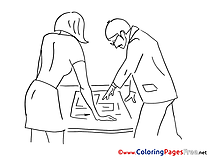 Plan Engineer Kids free Coloring Page