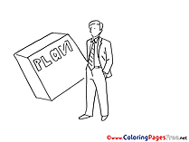 Plan Man Colouring Page printable free