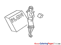 Plan Woman for free Coloring Pages download