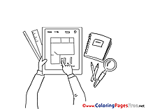 Plan Work Colouring Sheet download free