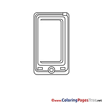 Smartphone free Colouring Page download