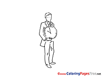 Time Colouring Sheet download free