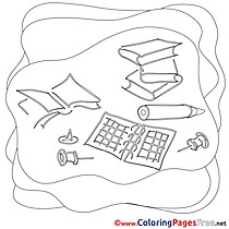 Work Colouring Sheet download free