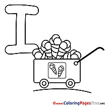 Ice Colouring Sheet download Alphabet