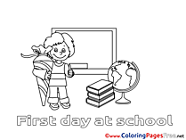 Chalkboard Pupil printable Coloring Sheets download