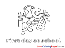 Coloring Sheets download free Globe