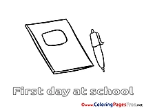 Exercise Book download Colouring Sheet free